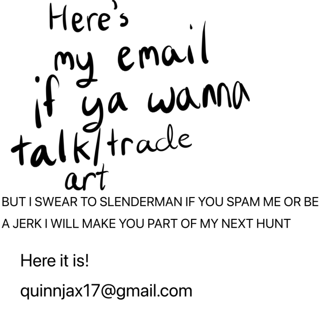 Here’s my Email!