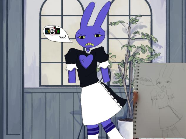 JAX IN A MAID DRESS