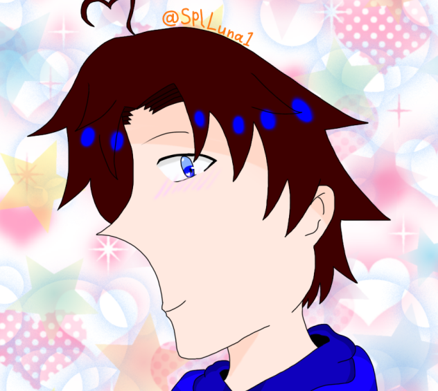 横顔でチラ見してるぜんまいさん