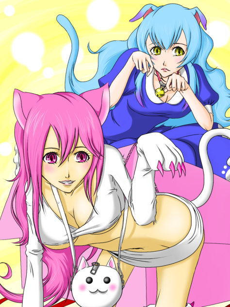 ニャーリィちゃんと音猫ちゃん
