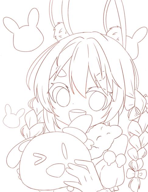 ぺこーら　塗り絵