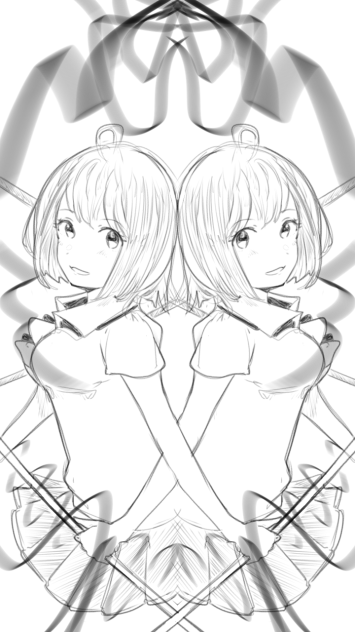 落書き（白黒）