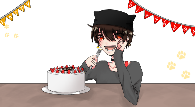 相互さん誕生日絵