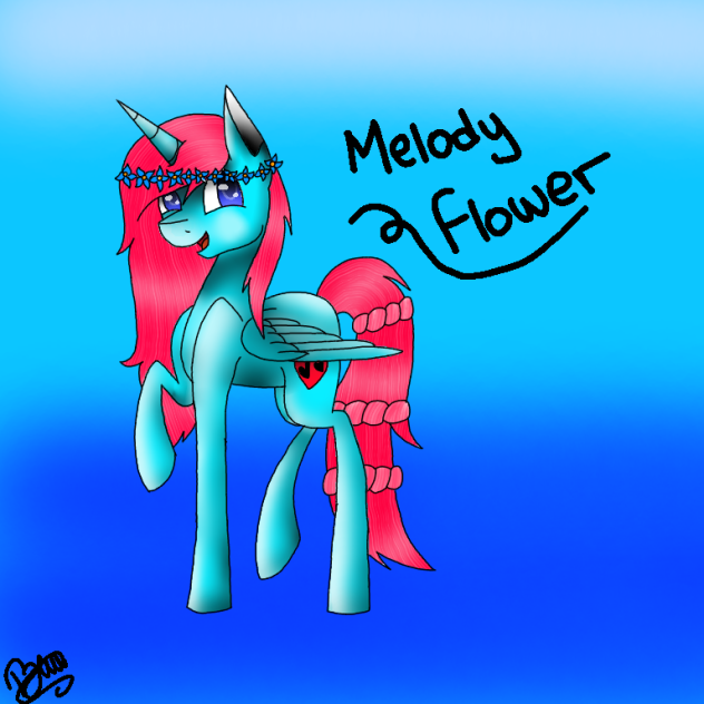Melody Flower OC art trade - SpeedPaint