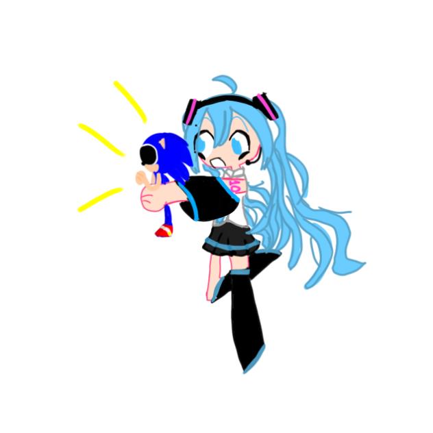 miku and sonic