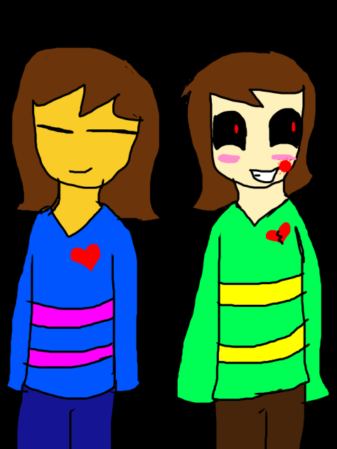 Frisk and Chara - ibisPaint