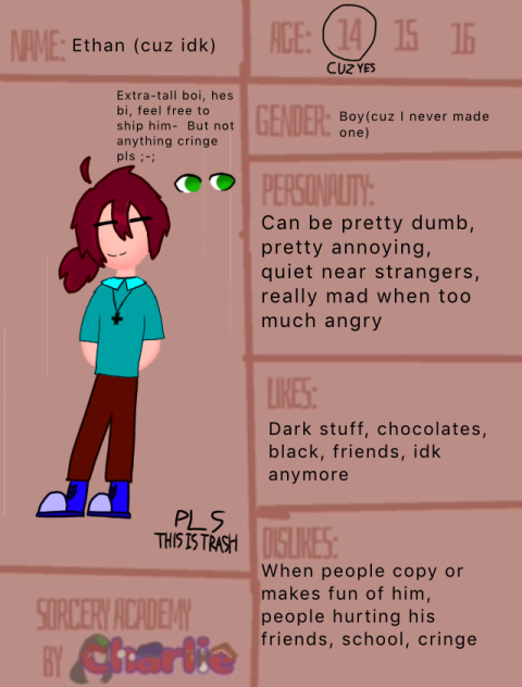 Sheet again for Sorcery Academy✨