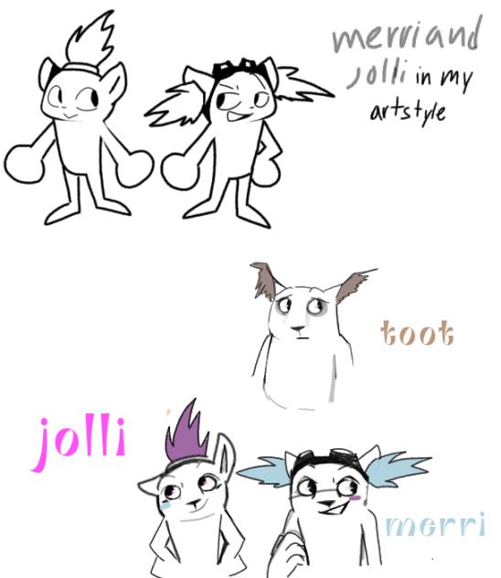toot,merri,jolli fanart