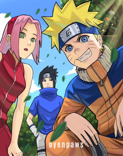 Naruto team 7 fanart