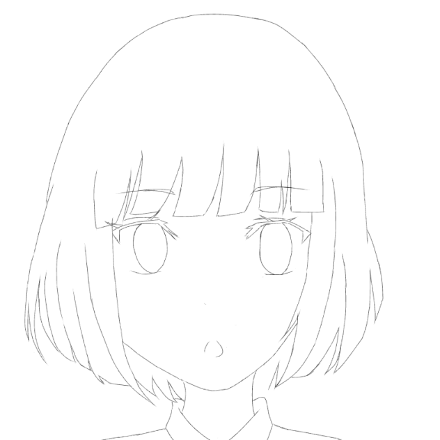 女の子：色塗りお願いします