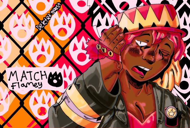 match flamey fire girl