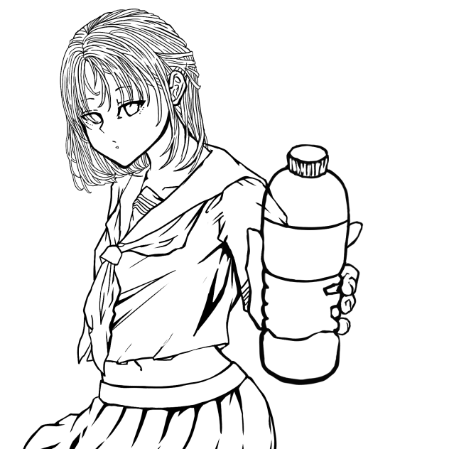 ん！（線画）