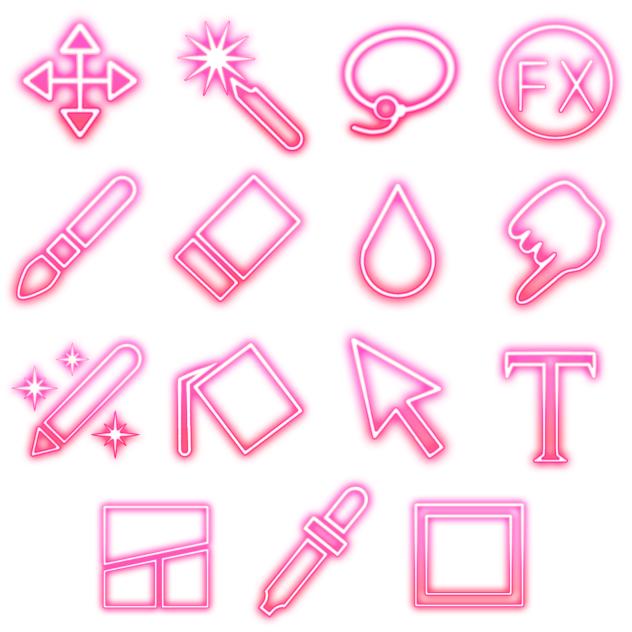 Ibis Paint tools neon signs 4a