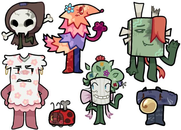 character designs for my story