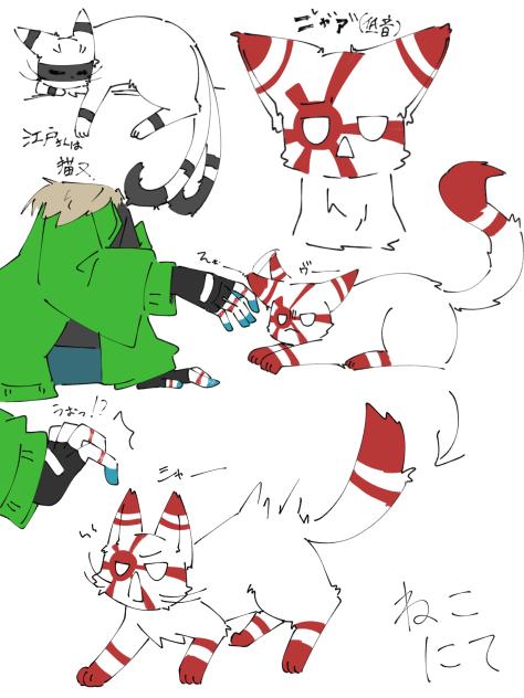 ねこにて
