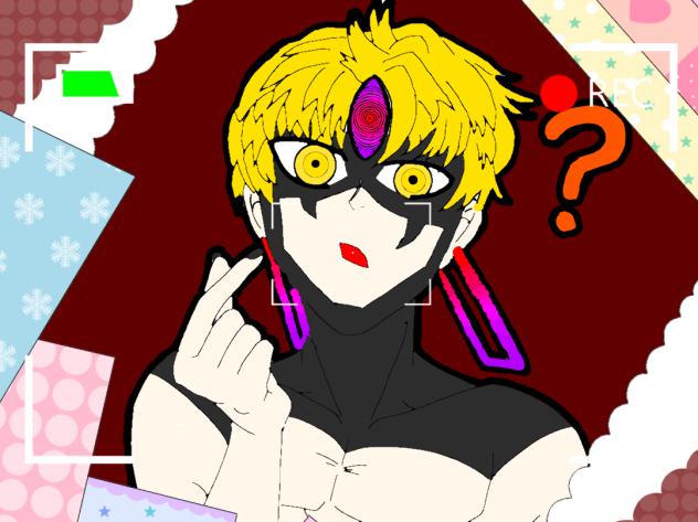 ダンダダン　邪視　色紙 ダンダダン 邪視 色紙 ダンダダン 折り紙】変身ジジ（邪視）作っ