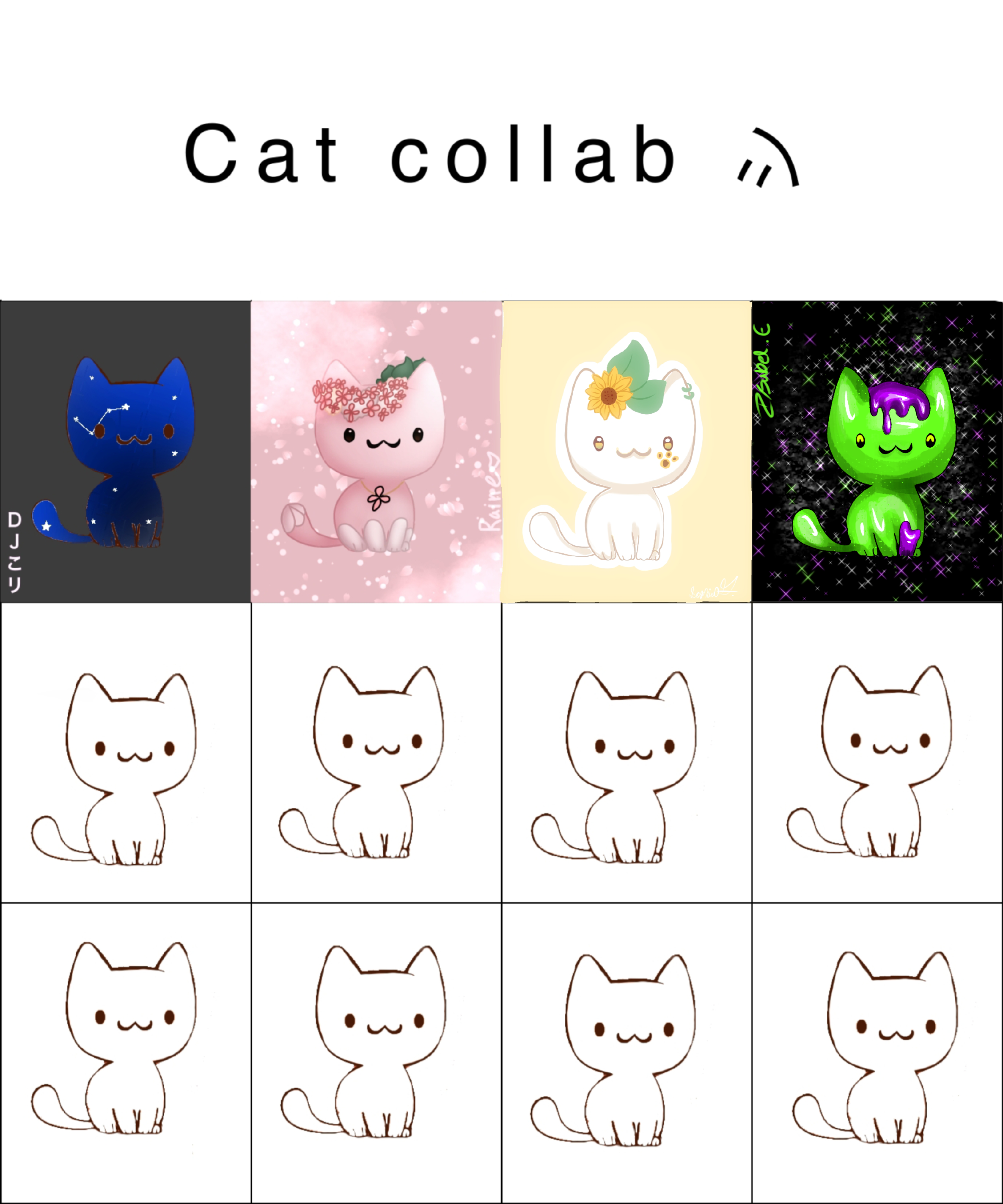 Cat collab - ibisPaint