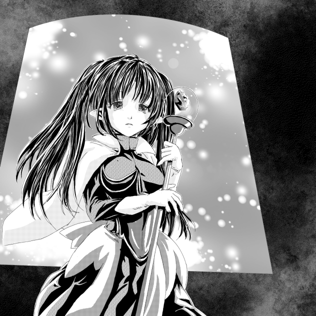 モノクロ練習絵