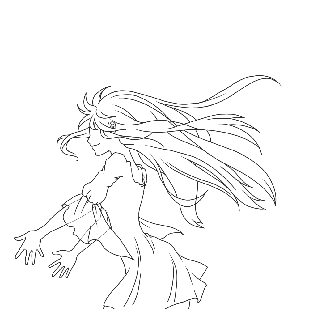 塗り絵用イラスト② - ibisPaint