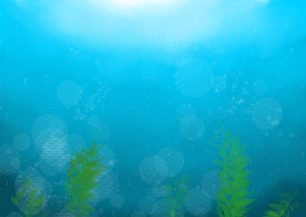 深海から見た光