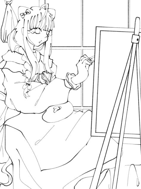 Mai line art