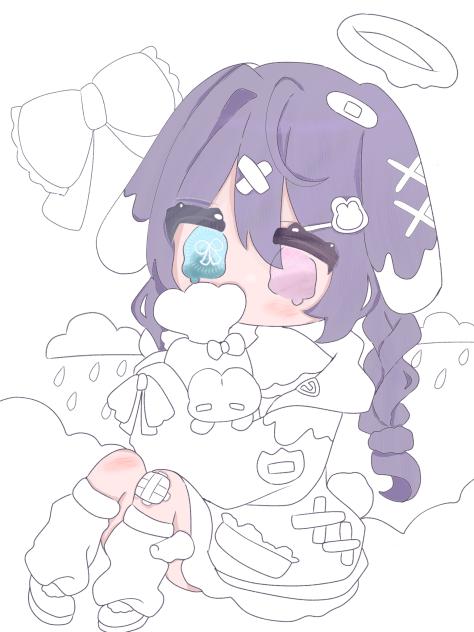 途中~😭