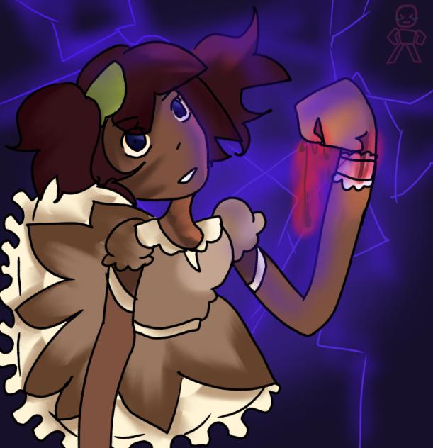My Oc in Madokas Dress