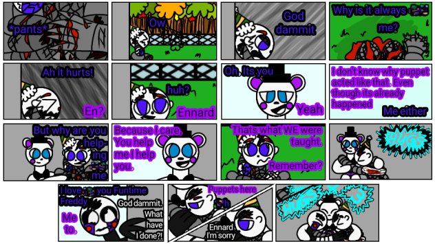 A frienda family. FNaF fan made comic
