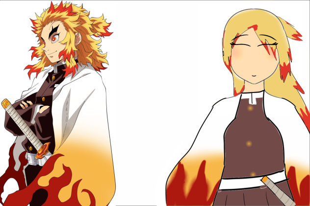 Rengoku as a girl