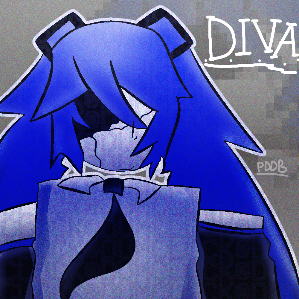 DIVA (project diva deep blue) - ibisPaint