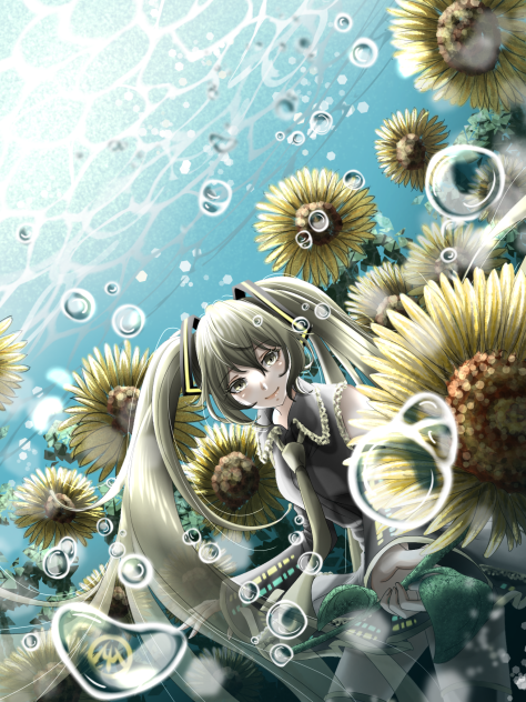 ミク　ひまわり