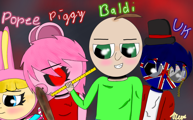 Fandoms Group Drawing (cartoonish)