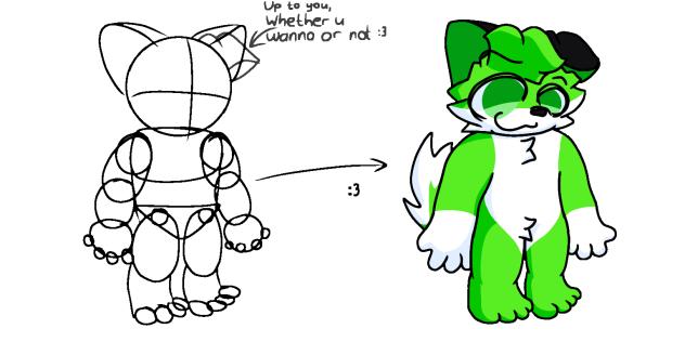 How to draw furry in my style ;3