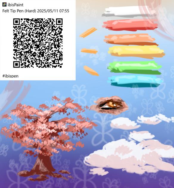 butterfly and drawing pen