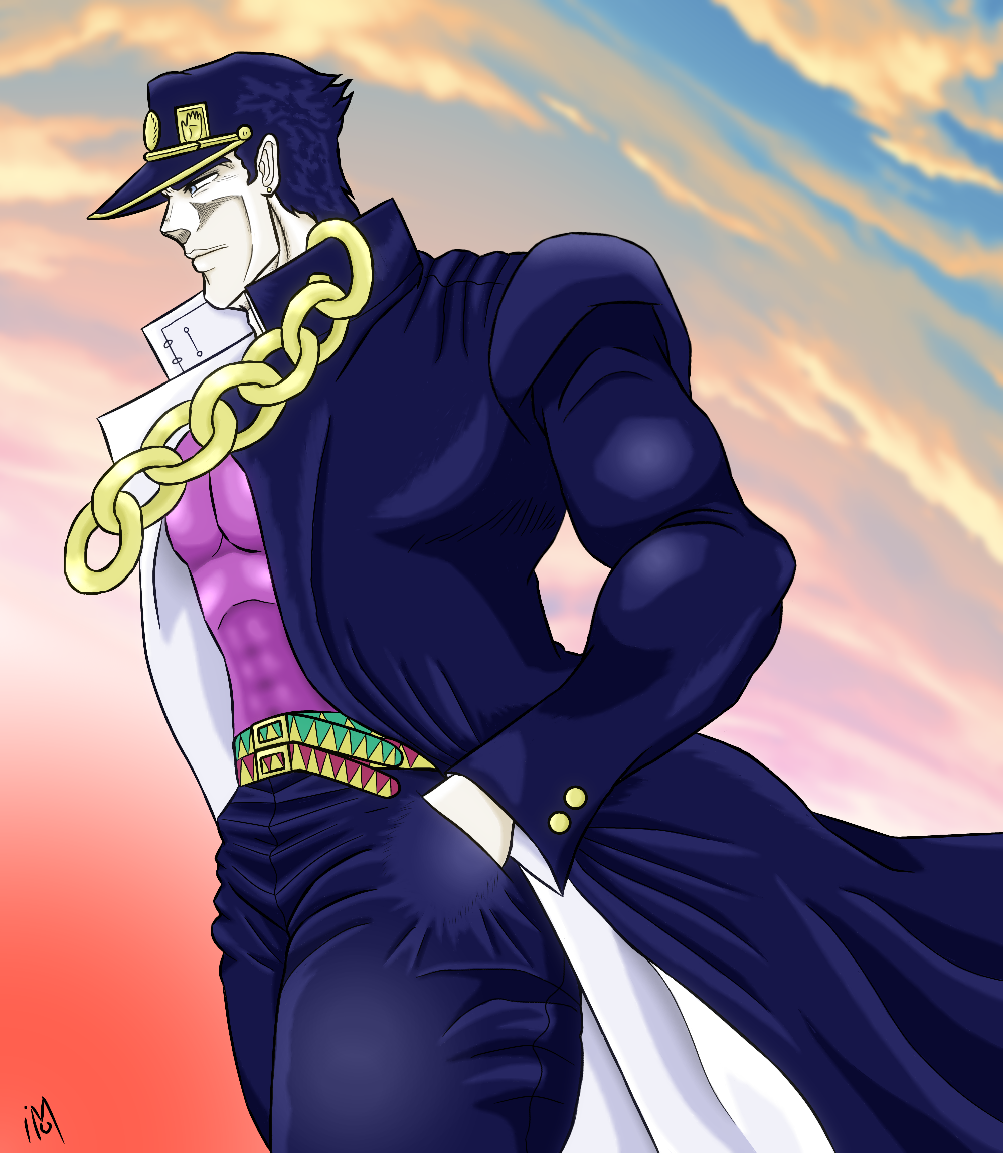 原作版 ジョジョの奇妙な冒険 第3部 空条承太郎3 - ibisPaint