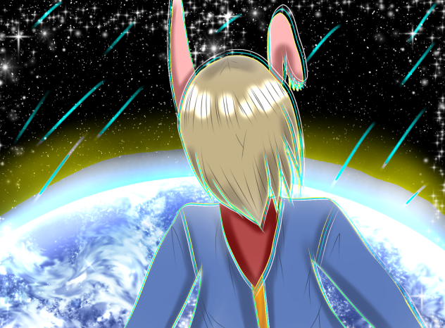 宇宙から見ている
