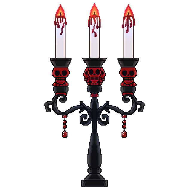 Gothic candle (pixel) 02