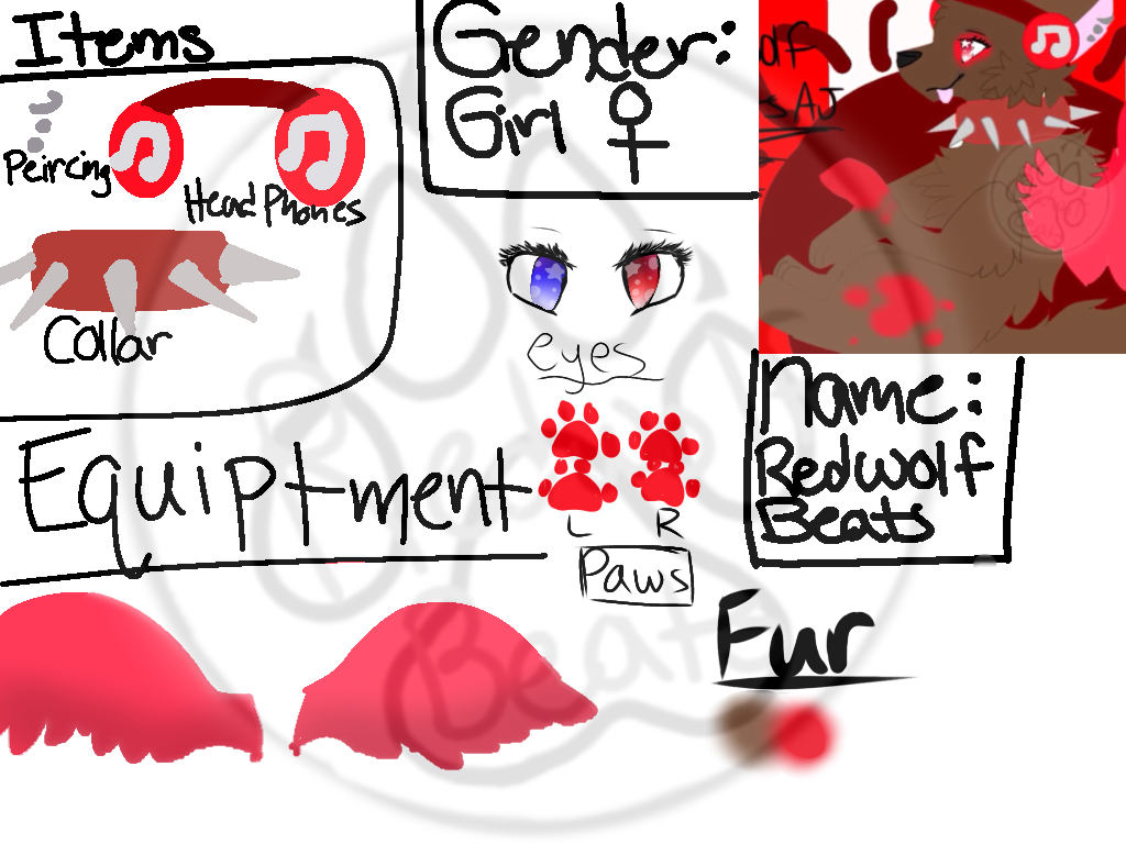 Making My Reference Paper for my Oc - ibisPaint