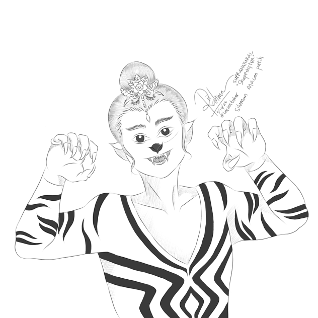 Siluman Macan Putih - LineInkTober