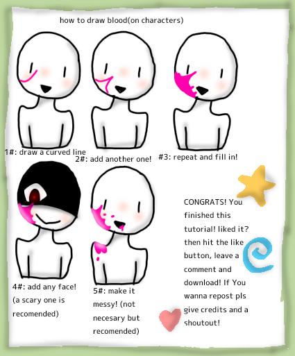 How to draw blood tutorial!