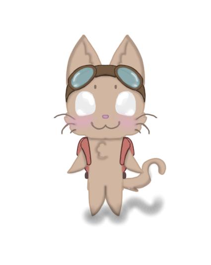 Parachute kitty