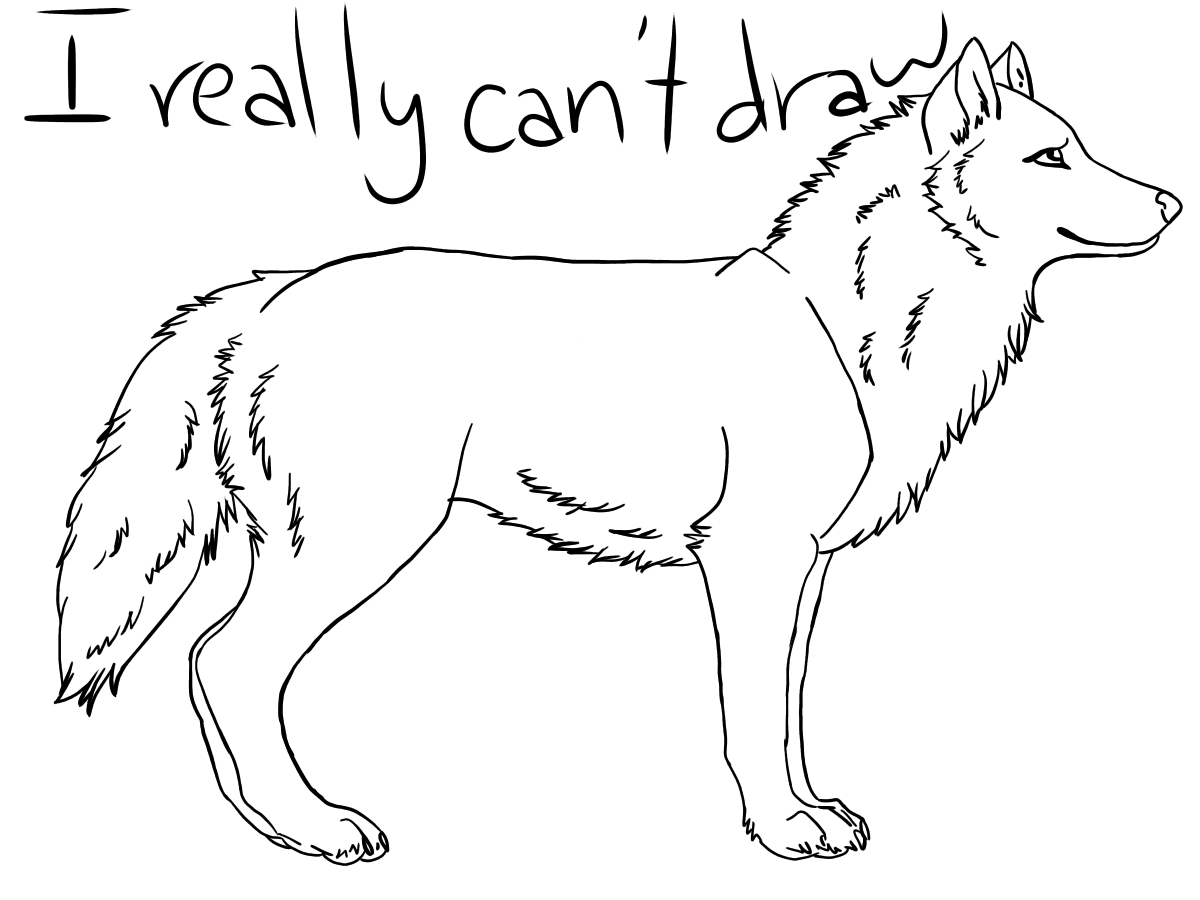 Wolf drawing ibisPaint