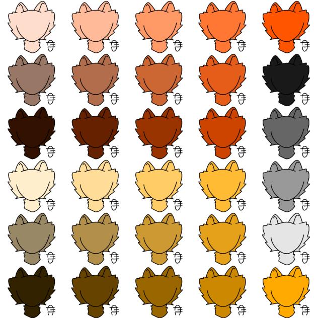 30 color furs