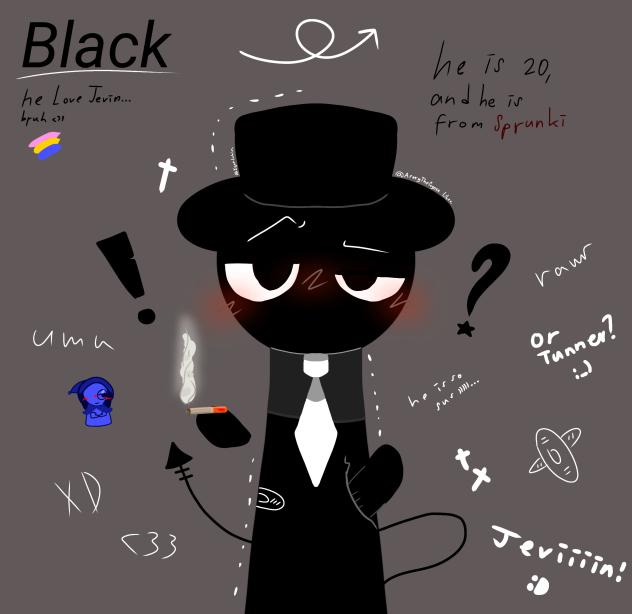 Oh ..Black sprunki Jevin.Scibidi black