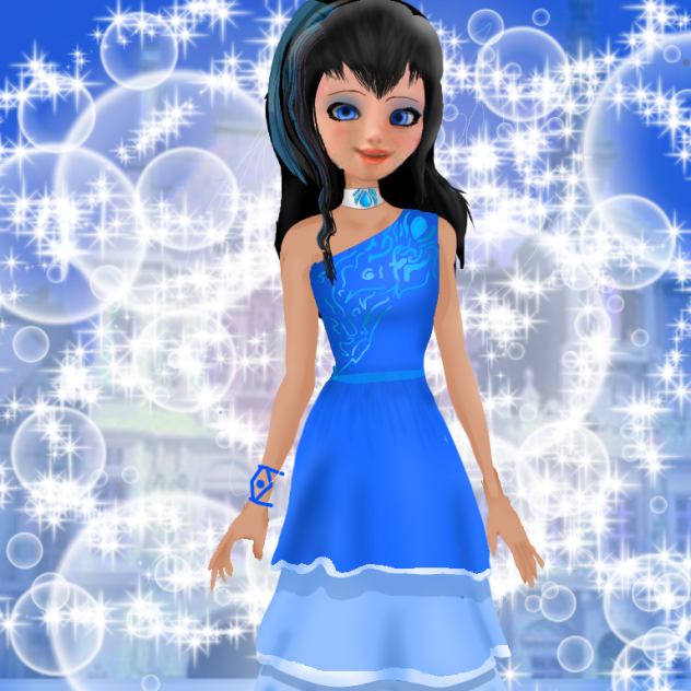 Selina(my oc) with a dress {miraculous}
