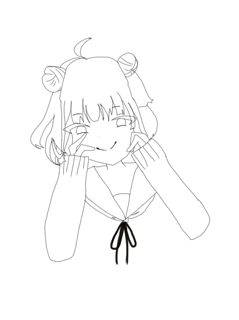 だぁいすき♡線画