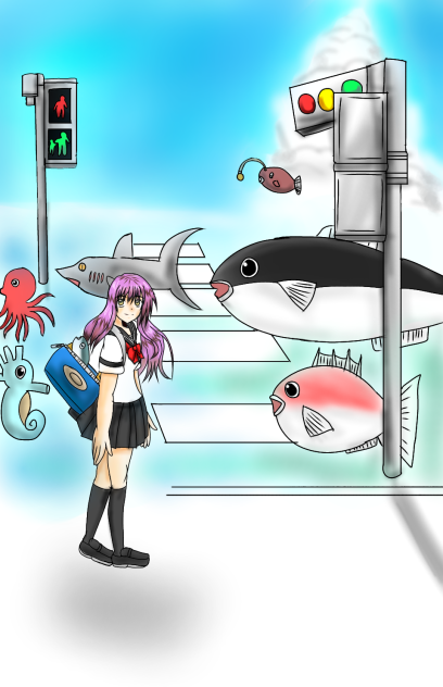 魚たちの道路
