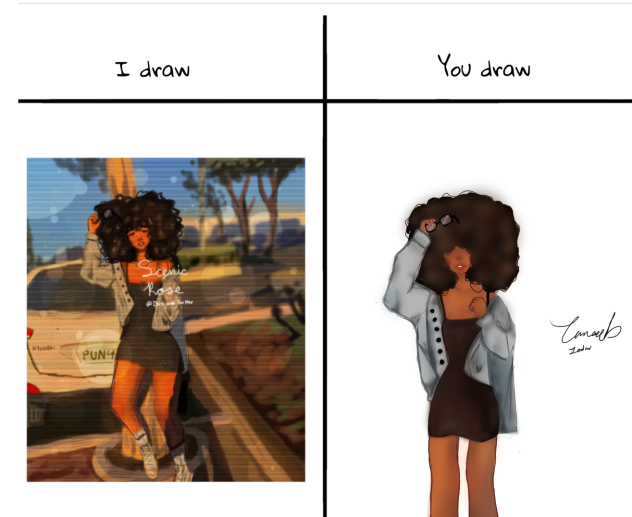 I draw you draw with scenic rose