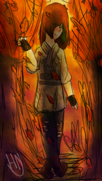 Messy Autumn Scribble