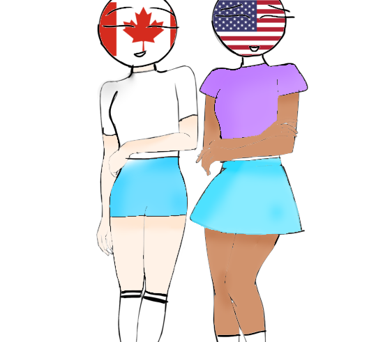 Canada and the USA at the beach 🇨🇦 🇺🇸